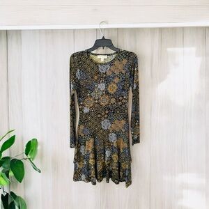 Michael Michael Kors Long Sleeved Printed Dress Women Size XS.